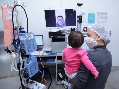 Visita virtual aos pacientes do Hospital Municipal de Araguaína