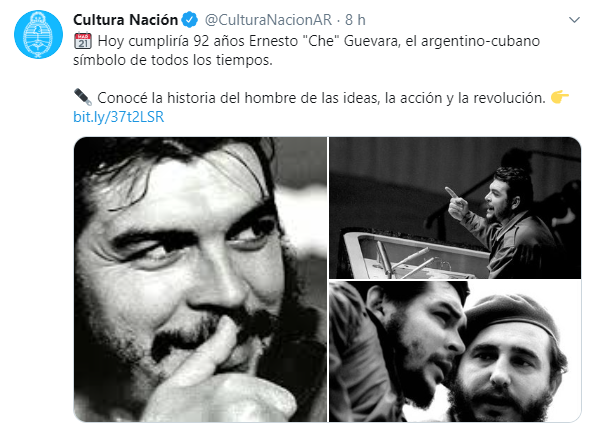 Ministério da Cultura da Argentina destaca o legado de Che Guevara