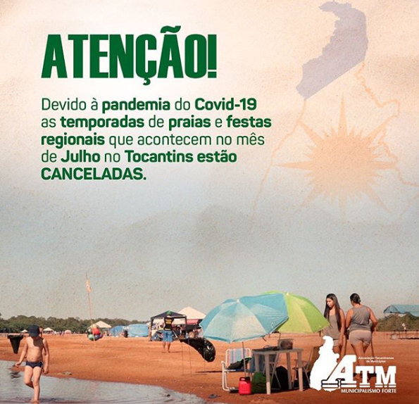 Em campanha nas redes sociais, ATM aborda decisão de municípios em não realizar temporada de praias