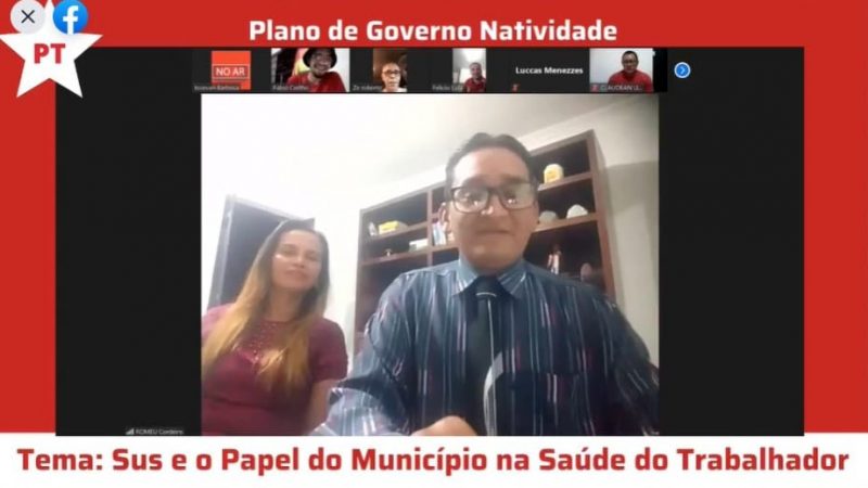 Através de lives, PT discute Plano de Governo nos municípios tocantinenses