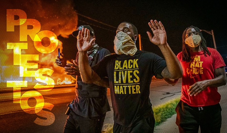 Protestos por tentativa de assassinato de homem negro por policial varrem EUA