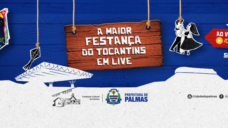 Arraiá da Capital Online acontece de 25 a 29 de novembro nas redes sociais da Prefeitura de Palmas