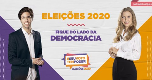 Gabriela Prioli e Caio Coppolla protagonizam campanha da Justiça Eleitoral sobre voto consciente e contra a polarização