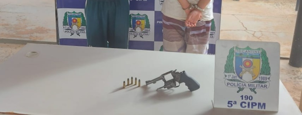 Foragido da Justiça é preso e menor é apreendido por porte ilegal de arma em Aguiarnópolis