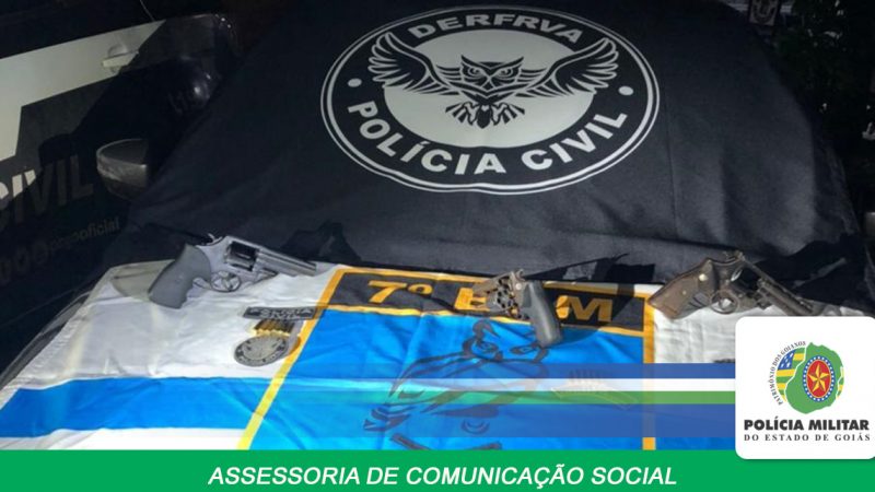 Operação conjunta entre a PMGO e PCGO prende criminosos e evita homicídio em Goiânia