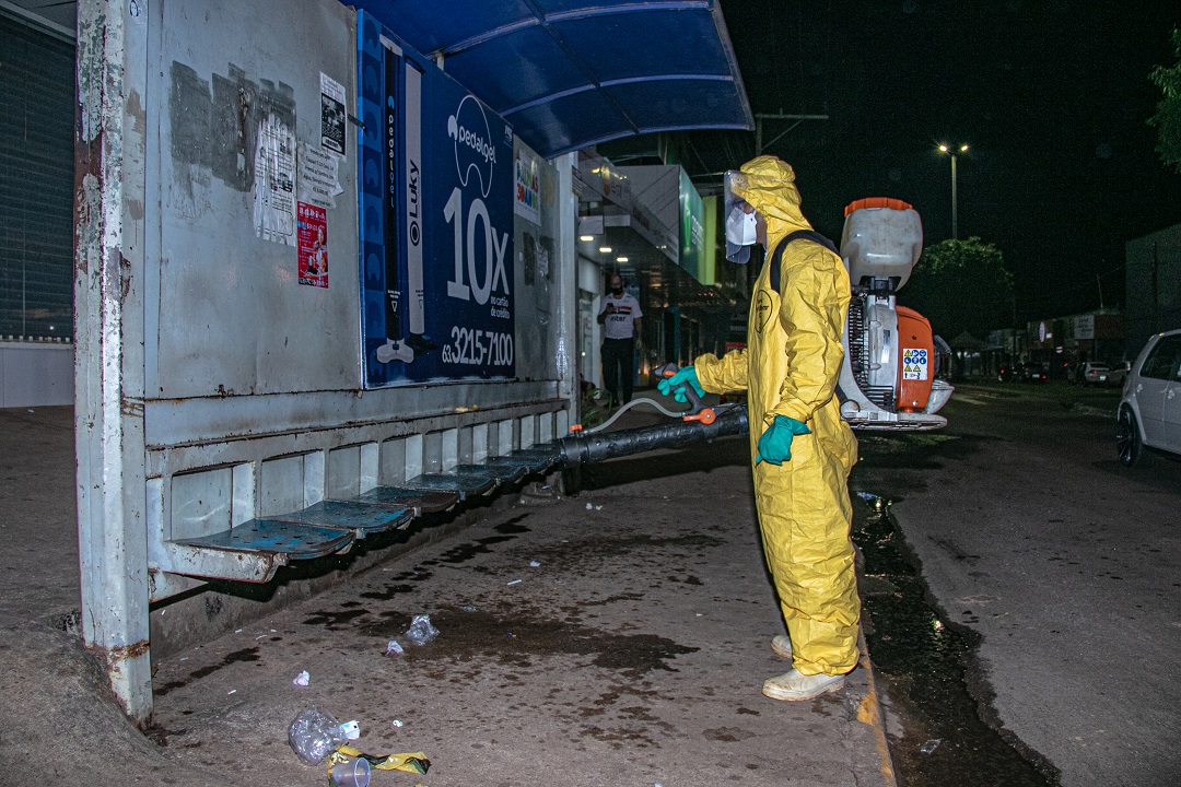 Operação Fora Covid realiza sanitização em Taquaruçu, Taquaralto e Taquari