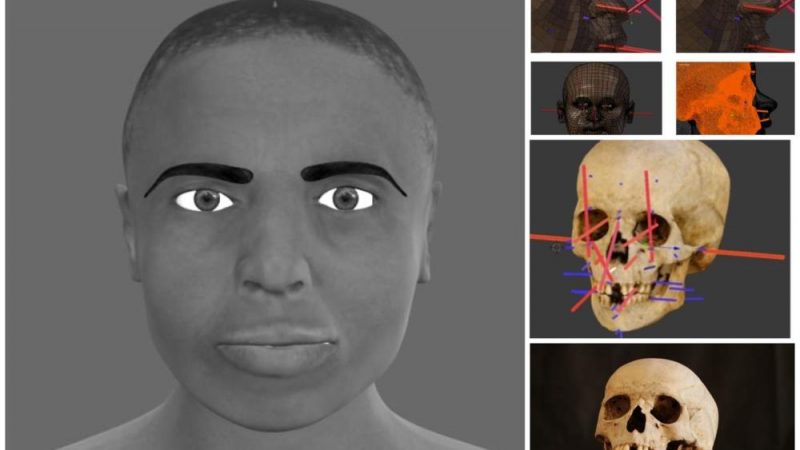 Perícia do Tocantins divulga a primeira reconstrução de uma face em 3D de ossada humana