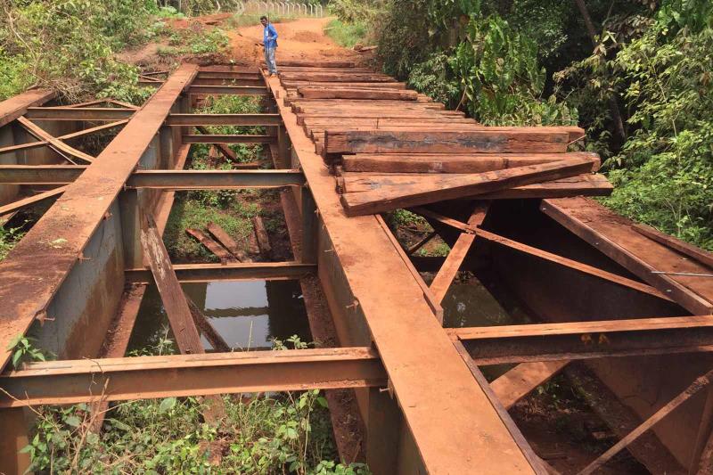 Ponte que liga Graciosa ao Prata deve ser recuperada