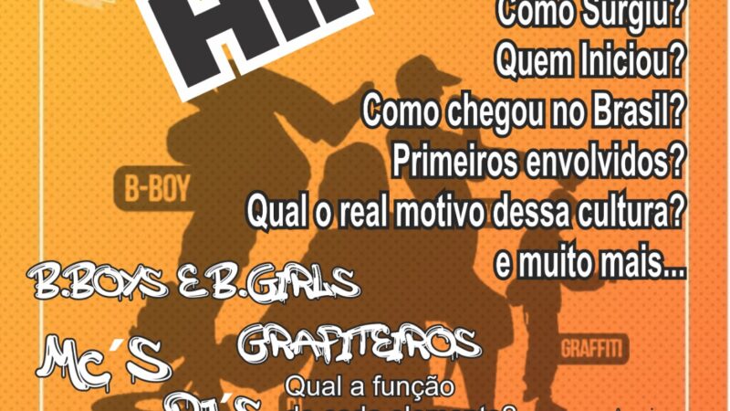Porto Nacional receberá palestra explicativa sobre a origem do movimento Hip Hop no Brasil