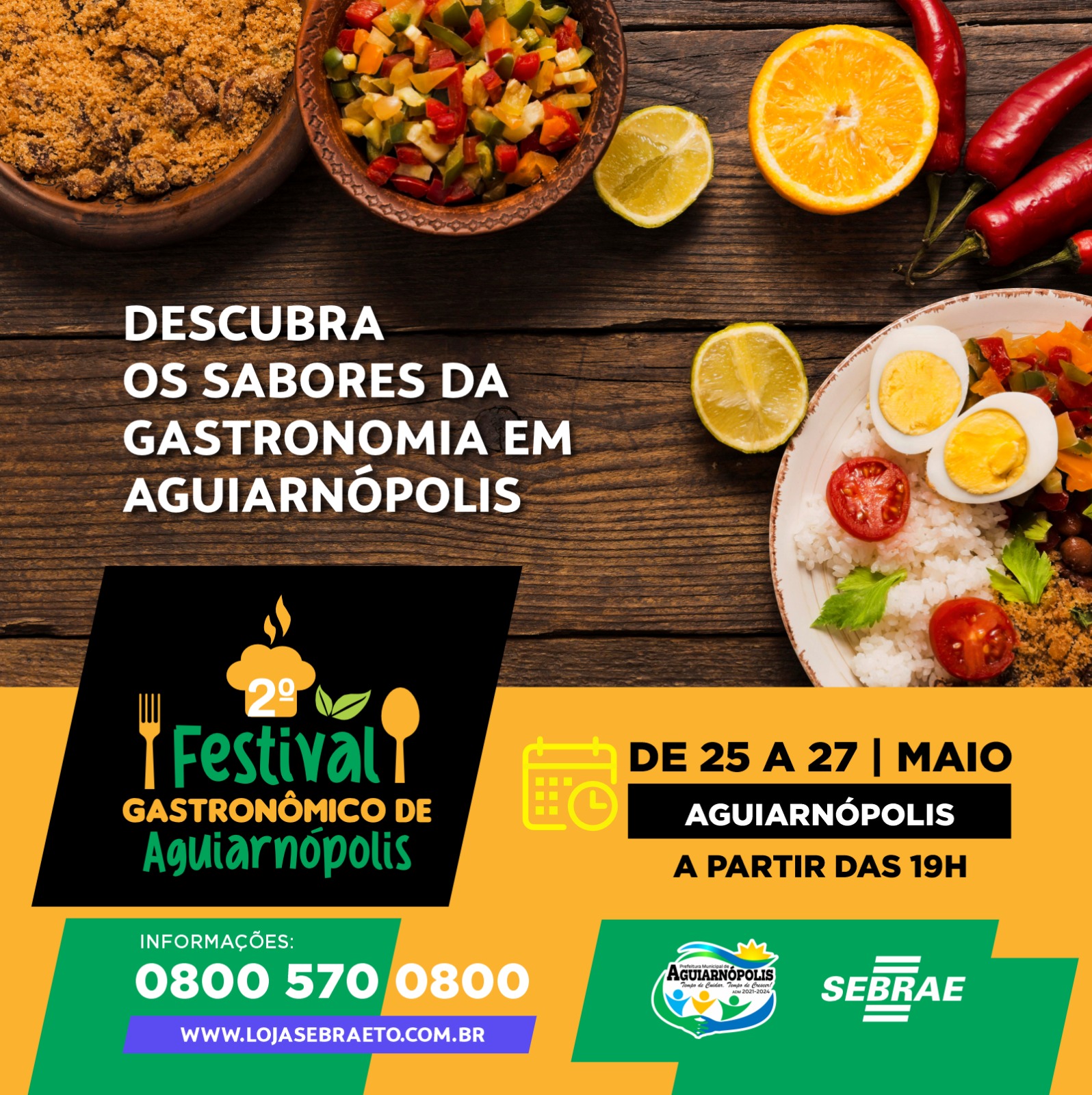 Aguiarnópolis recebe 2° edição do Festival Gastronômico Cozinha Show