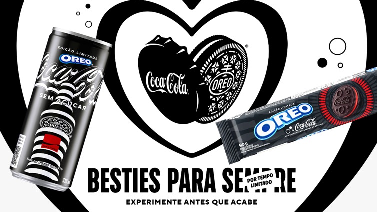 As marcas Coca-Cola e OREO se tornam “Besties” e anunciam lançamento de bebida e biscoito em edição limitada que formam um par perfeito