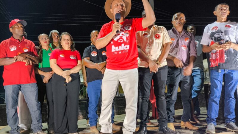 Em Paranã, Junior de Jaime reuniu centenas no primeiro comício do time do Lula