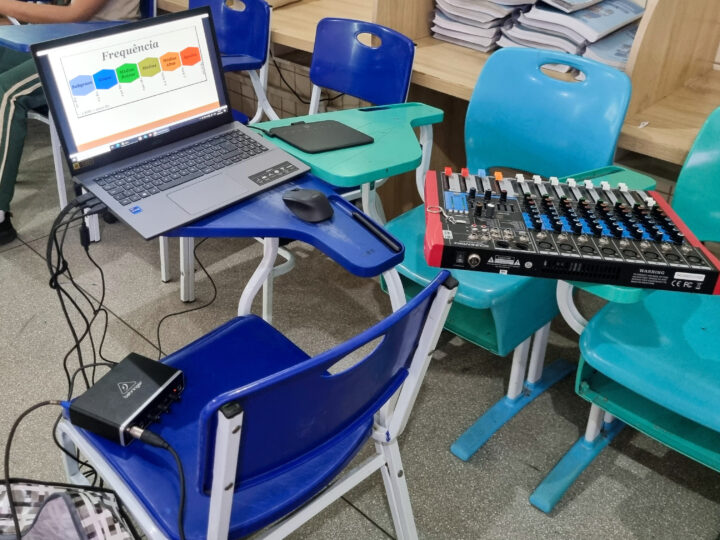 Rádio Web na Escola: Alunos descobrem o universo do rádio e aprendem a operar equipamentos de um jeito divertido na ETI Caroline Campelo