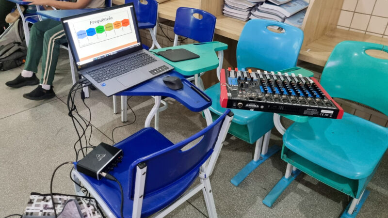 Rádio Web na Escola: Alunos descobrem o universo do rádio e aprendem a operar equipamentos de um jeito divertido na ETI Caroline Campelo