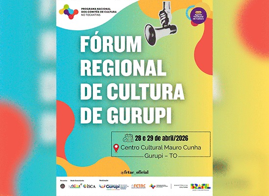 Gurupi sedia Fórum Regional de Cultura com programação participativa e foco na construção coletiva