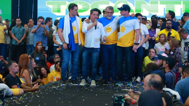Em Araguaína, em uma noite histórica, Jorge Frederico lança pré-candidatura a deputado estadual ao lado de Vicentinho Júnior e Alexandre Guimarães